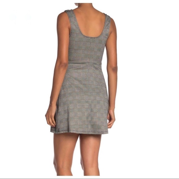 NWT Bailey Blue Plaid Houndstooth Academia Dress L - Picture 4 of 11